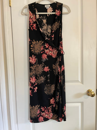 Y2K floral wrap dress