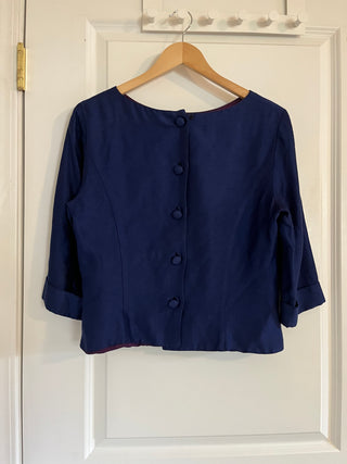 vtg button up blouse
