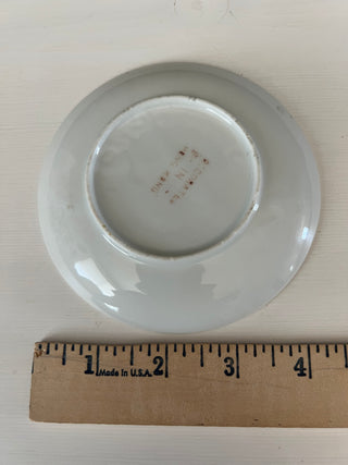 Painted butterfly floral saucer