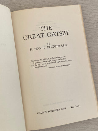 The Great Gatsby (1953 vintage book)