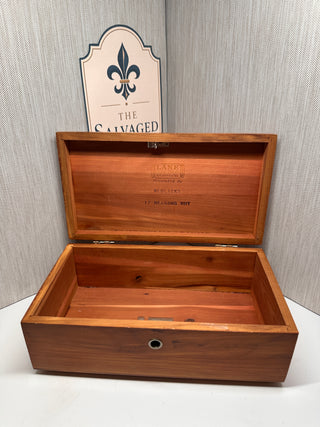 Vintage 1960s Lane Mini Cedar Chest Redlicks 17 Reasons Why Box " NO KEY