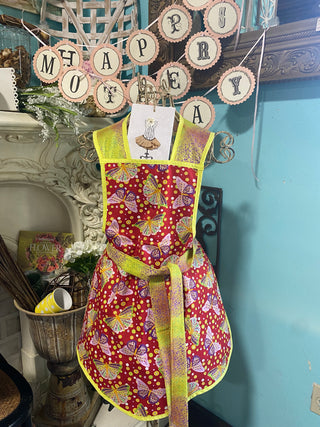 Butterfly Print Apron