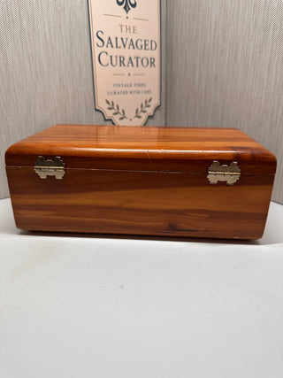Vintage 1960s Lane Mini Cedar Chest Redlicks 17 Reasons Why Box " NO KEY