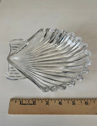 Crystal shell dish. Marquis by Waterford