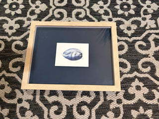 New Navy Blue Seashell Watercolor Wall Artde
