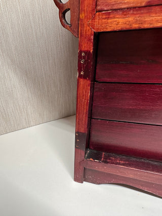 Vintage Mid-Century Chinese Rosewood Altar Jewelry Chest