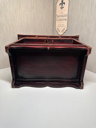 Vintage Mid-Century Chinese Rosewood Altar Jewelry Chest