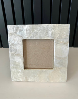 Capiz shell picture frame