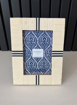 Bone and lapis picture frame