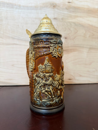 German The Old Horse Rider Stein