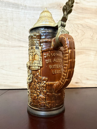 German The Old Horse Rider Stein