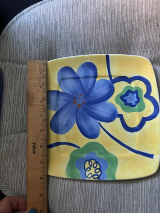 Avon Luau Floral  hand painted plate