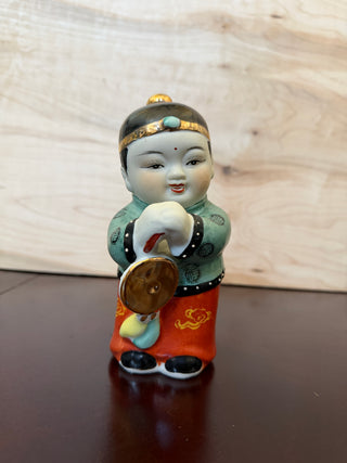 Porcelain Asian Prosperity Figurine B