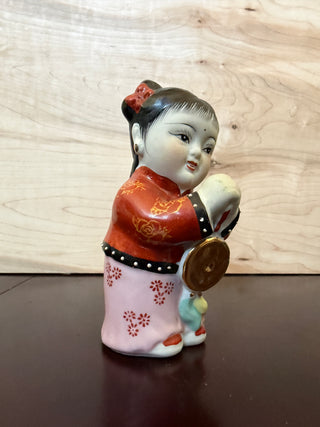 Porcelain Asian Prosperity Figurine