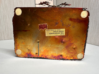 Vintage 1970s TAJ Copper Metal Piano Player Music Box – Plays "The Entertainer"