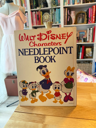 Vintage Walt Disney Characters Needlepoint Book Mickey Minnie Donald Duck Craft Patterns