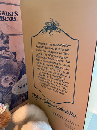 1990s Robert Raikes Stacie Bear w/ Kitty Fifi, w/ box and cert. RSV