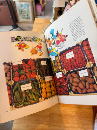Vintage Disney’s Wonderful World of Knowledge Book – Illustrated Children’s Encyclopedia – Vegetables & Food