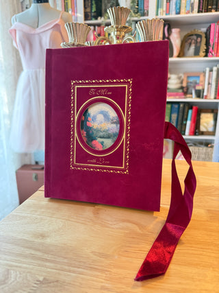 Vintage “To Mom With Love” Keepsake Memory Album – Mother’s Gift Book – Floral Artwork