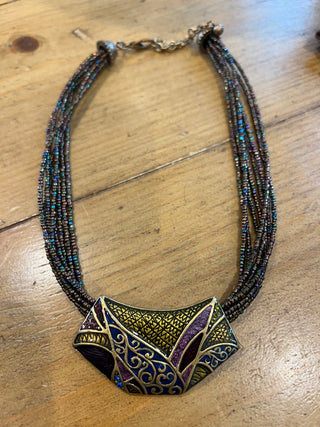 Chico’s Enameled Statement Necklace