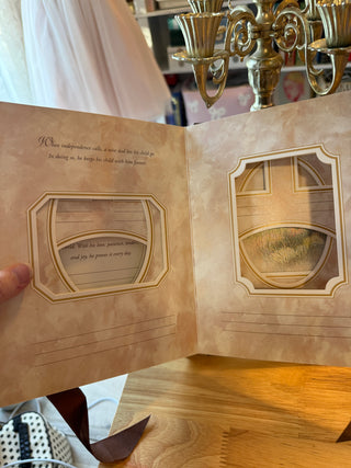 Vintage “To Dad with Love” Memory Keepsake Book – Father’s Day Gift, Photo & Message Album