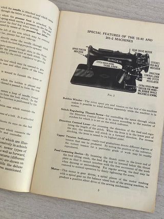 Student’s Manual of Machine Sewing, 1941 (Vintage book)