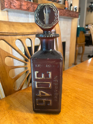 Walkers Deluxe Bourbon Painted Liquor Bottle (Empty)