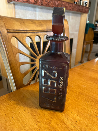 Walkers Deluxe Bourbon Painted Liquor Bottle (Empty)