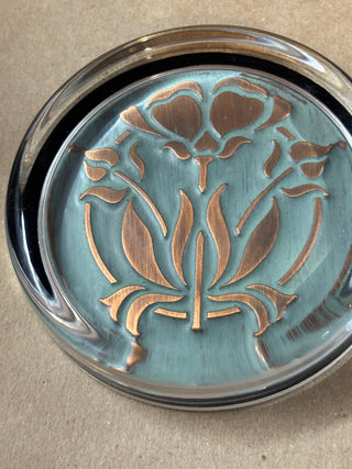 Vintage Art Nouveau Tulips Paper weight