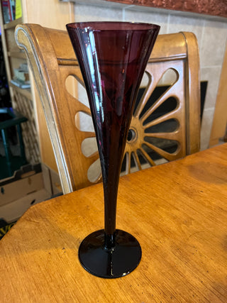 Tall Purple Champagne Flute