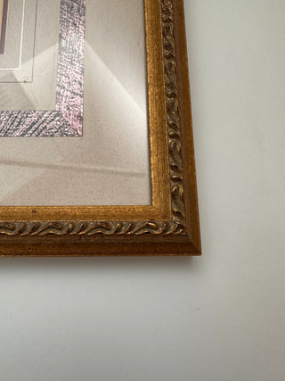 Vintage Ethan Allen Framed Botanical Print - "Aster aculeatus"