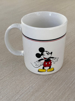 Vintage Mickey & Co white coffee mug