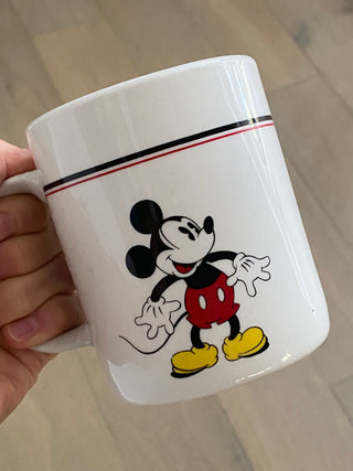 Vintage Mickey & Co white coffee mug