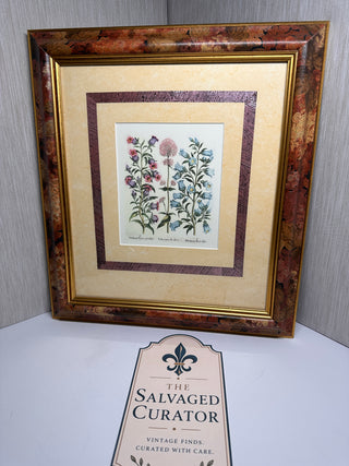 Vintage Ethan Allen Home Collection Framed Botanical Print, No. 07-1505 A