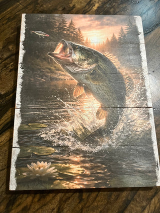 Custom Designed Big Mouth Catch Fish Wall Decor