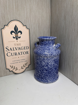 Rustic Farmhouse Stoneware Crock with Handles
