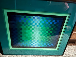 Custom triple matted woven Art piece