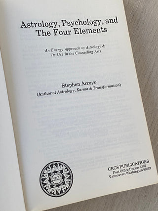 Astrology, Psychology, and the Four Elements (vintage book)