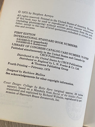 Astrology, Psychology, and the Four Elements (vintage book)