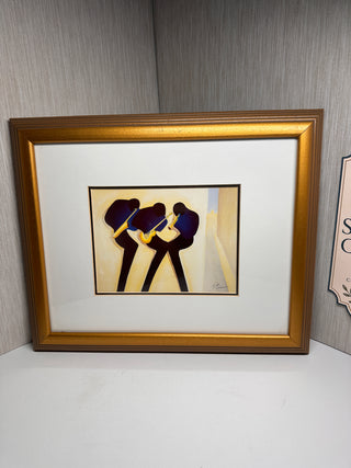 Patrick Ciranna "The Blues" Framed Art Print Prime Arts of Bath Jazz Musicians