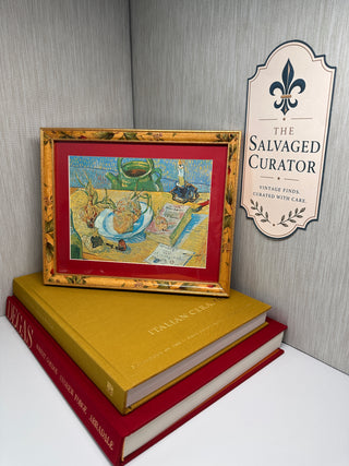 Vintage Ornate Gold Picture Frame 8x10 Matted to 4x6 Tabletop & Wall Hanging
