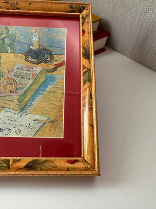 Vintage Ornate Gold Picture Frame 8x10 Matted to 4x6 Tabletop & Wall Hanging