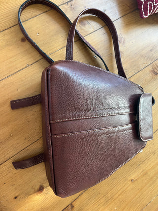 Real Leather Backpack Purse