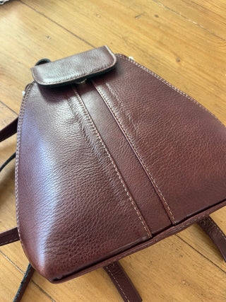 Real Leather Backpack Purse