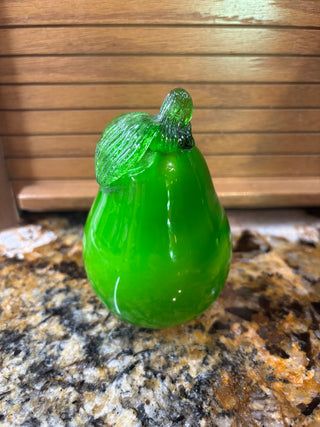 Vintage Marano style green pear ( Italy )