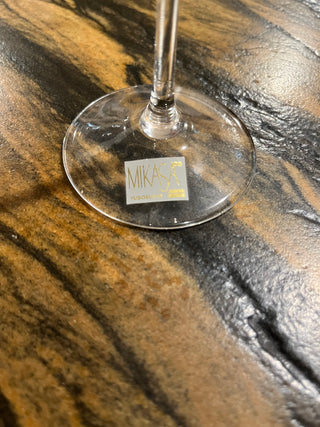 Mikasa Blue Tulip Shaped Stemware