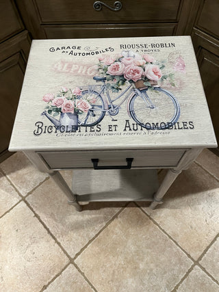 Custom Designed Bicyclettes Side Table