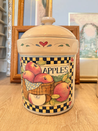 Fruit Canister Set – Apples, Peaches, Pears & Watermelon
