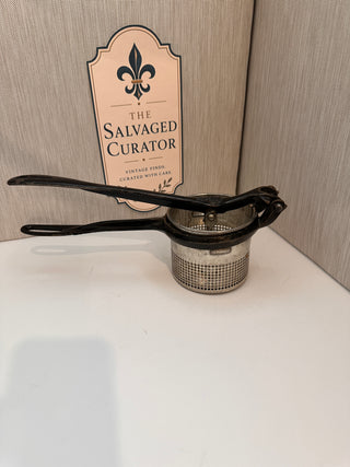Antique Silver & Co. NY Genuine Silver Press Potato Ricer & Fruit Masher