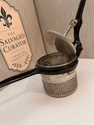 Antique Silver & Co. NY Genuine Silver Press Potato Ricer & Fruit Masher